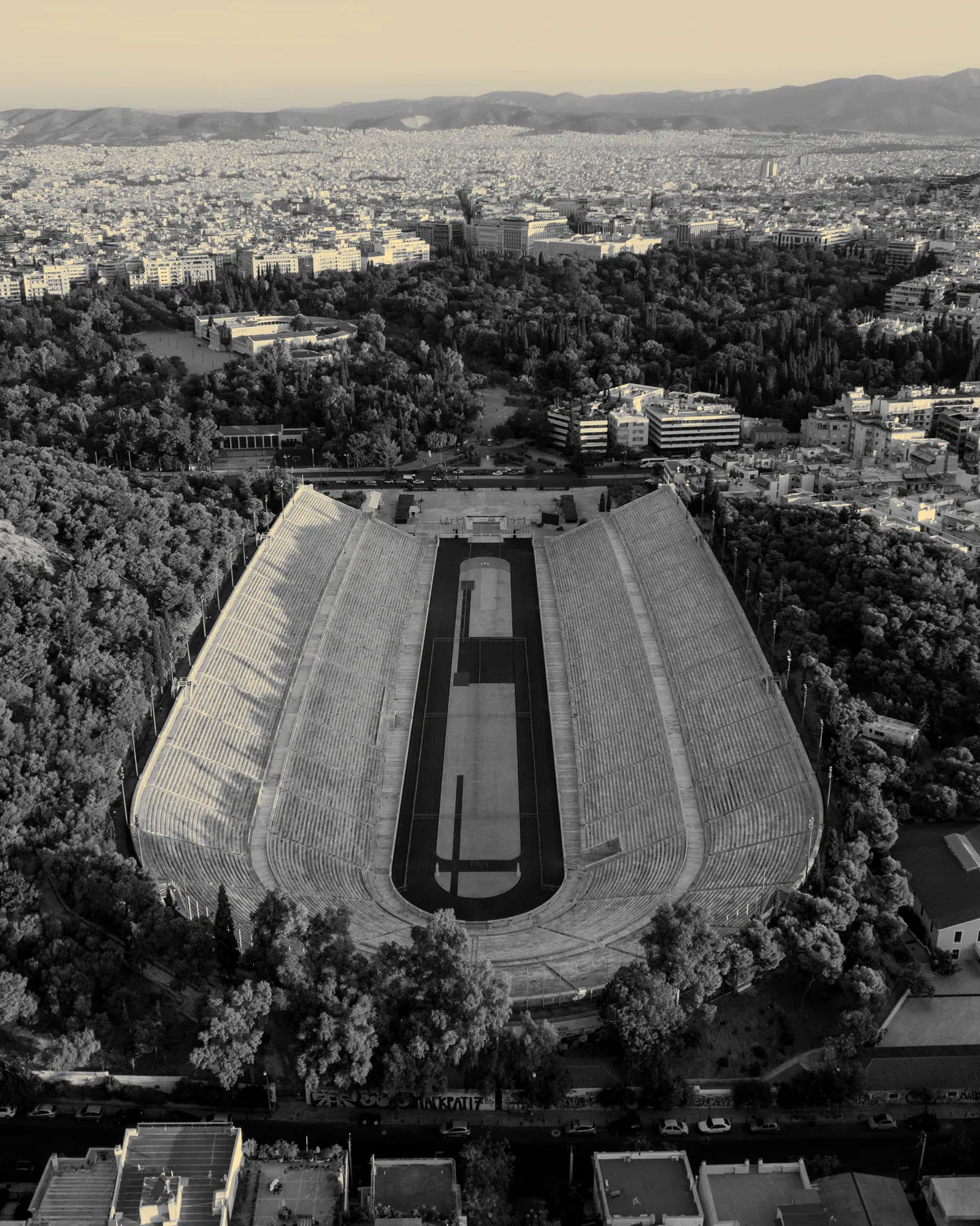 Aerial view of the Panathenaic Stadium